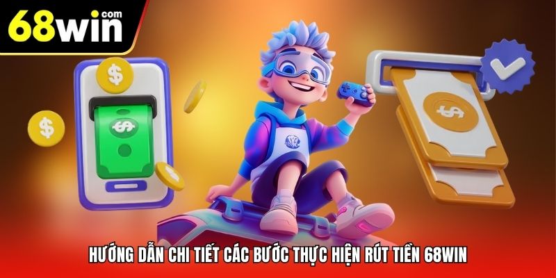 Hướng dẫn chi tiết các bước thực hiện rút tiền 68win